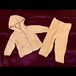 Kids Pink Sweater Set